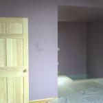 A newly painted room