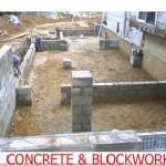 A poster for concrete and blockwork