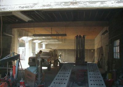 inner view of the basement during construction work