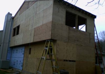 Additional lrooms being constructed to an existing house