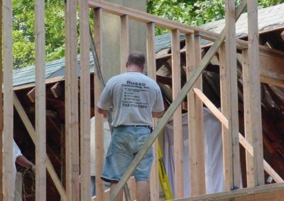 A construction worker working on a project