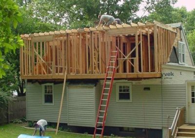 A team of construction workers working on a project