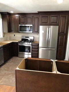 wide angle view of the kitchen after remodeling