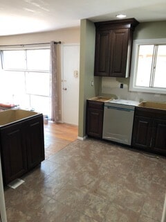 side view of the kitchen after renovation
